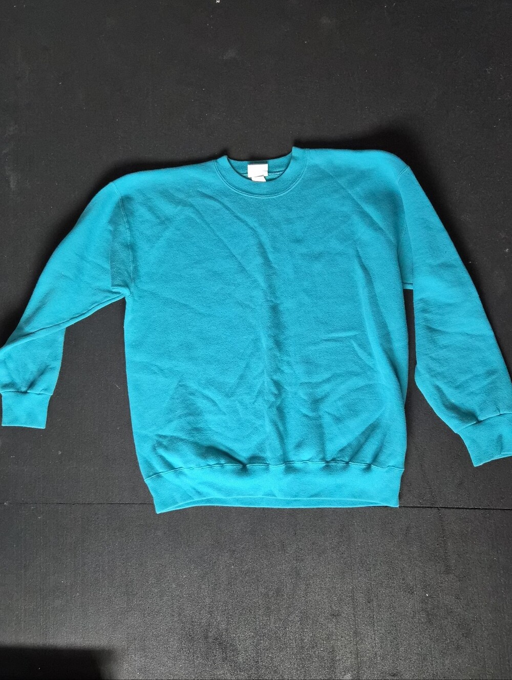 Vintage 90s Classic Teal Crewneck Sweatshirt - Men's